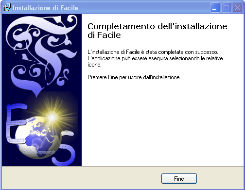 Completamento installazione